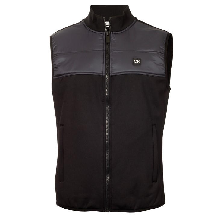 Calvin Klein Golf Men's Black Performance Gilet in Size M, Sports Direct