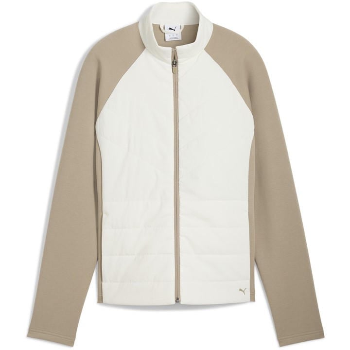 Puma Women's White Cloudspun Fleece Hybrid Performance Golf Jacket in Size 8, Sports Direct