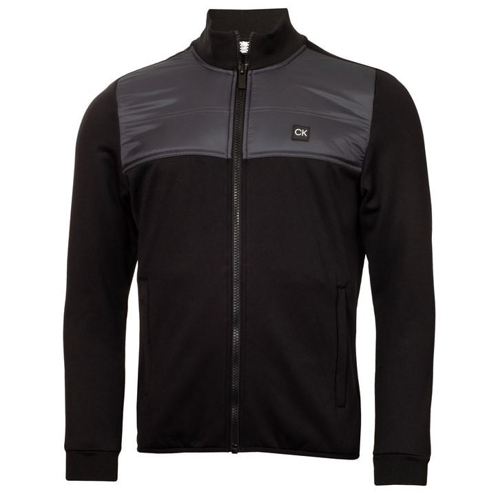 Calvin Klein Golf Men's Black Full Zip Water Resistant Performance Jacket in Size L, Sports Direct