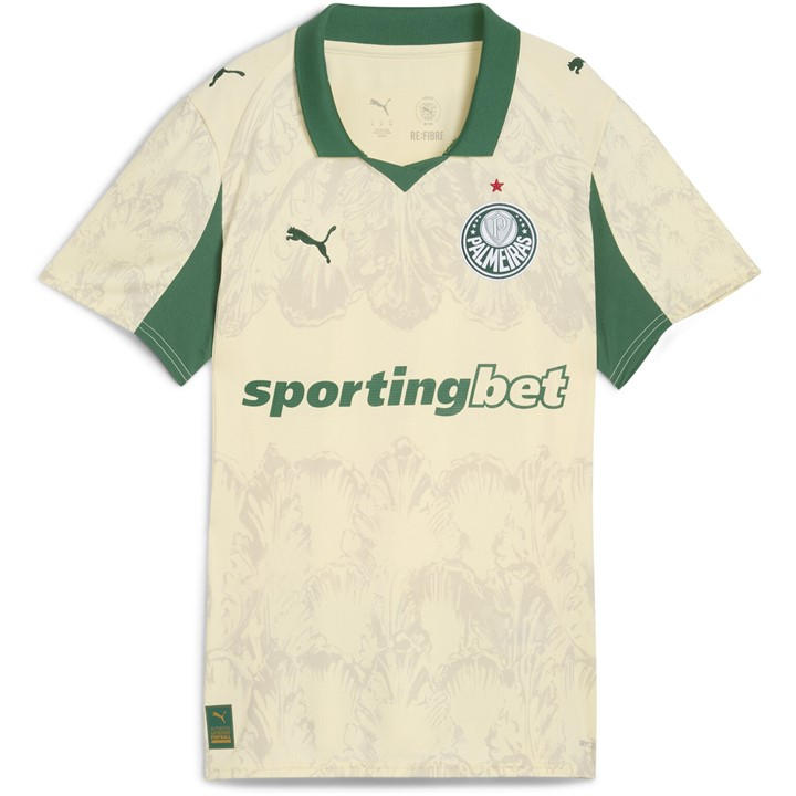 Puma Women's Cream X Kidssuper Palmeiras Goalkeeper Shirt 2025 2026 in Size 14, Sports Direct