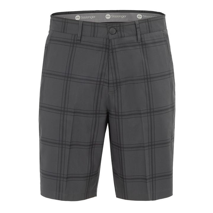Slazenger Men's Grey Check Golf Shorts in Size 34, Sports Direct