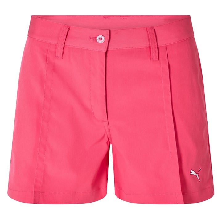 Puma Women's Pink (9) Golf Solid Shorts in Size 10, Sports Direct