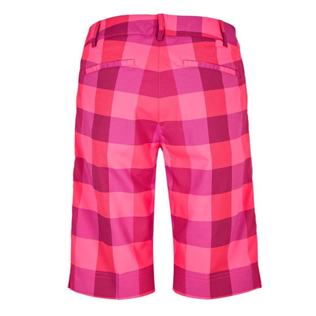 Pink - Puma - (14) Golf Plaid Tech Short Womens