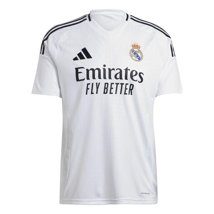 Real Madrid  Men'   Home Shirt 24/25 , Football by adidas in Size S, Sports Direct