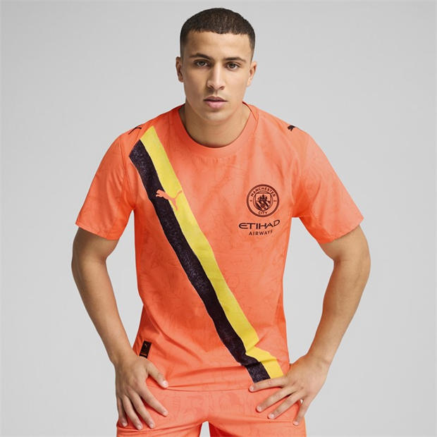 Neon Sun - Puma - x KidsSuper Manchester City Authentic Away Shirt 2025 2026 Mens