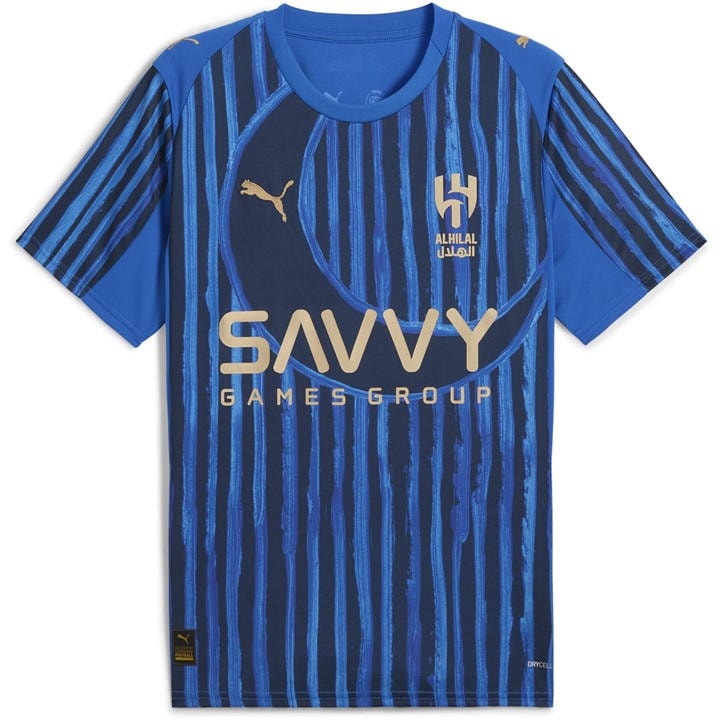 Puma Men' Blue X Kidssuper Al Hilal Home Shirt 2025 2026  in Size S, Sports Direct
