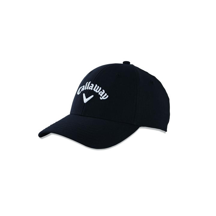 Callaway Men's Black Stitch Logo Cap in Size Mens, Sports Direct