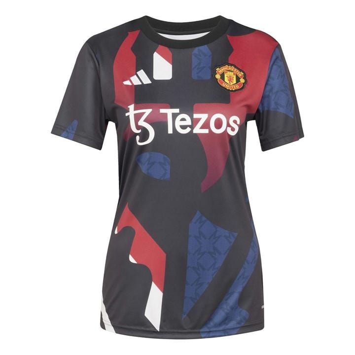 Manchester United  Women'   Prematch Shirt 24/25, Football by adidas in Size S, Sports Direct
