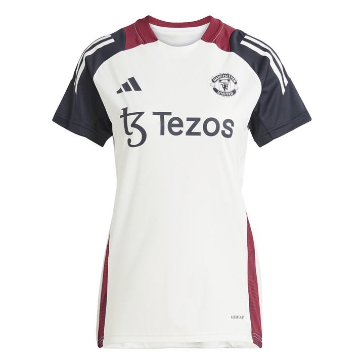 Manchester United  Women'   Training Shirt 2025, Football by adidas in Size S, Sports Direct