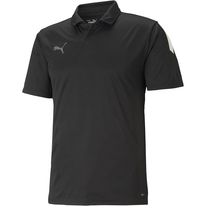 Puma Men's Black Teamliga Sideline Polo Shirt in Size M, Sports Direct