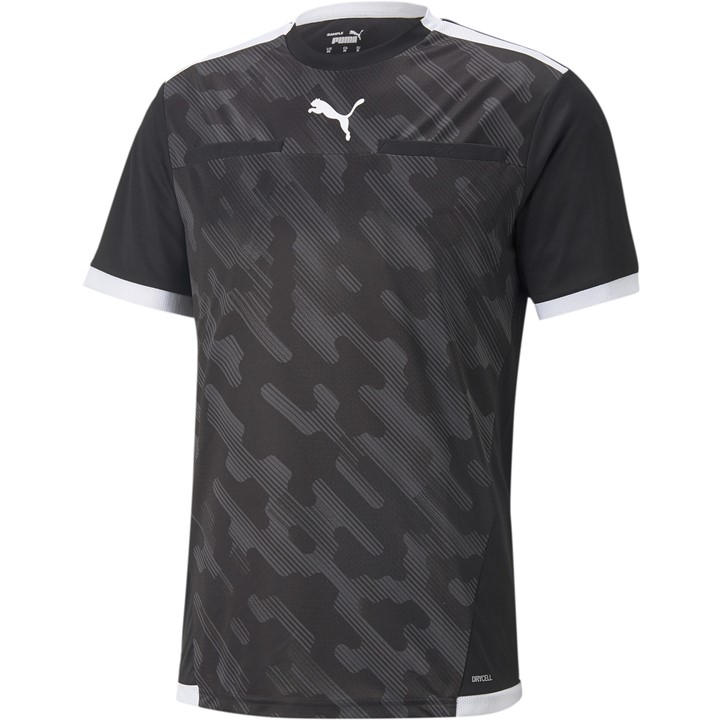 Puma Men's Black Teamliga Referee Jersey Shirt in Size M, Sports Direct