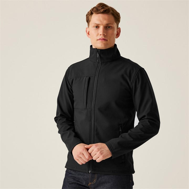 Regatta Men's Black Octagon Ii Printable 3 Layer Jacket in Size L, Sports Direct