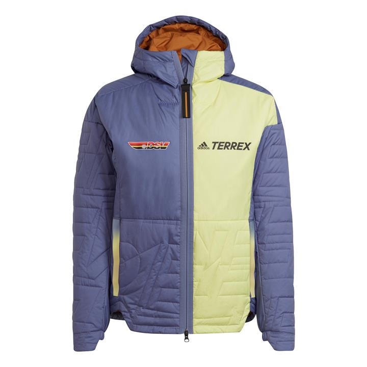 Adidas Men's Blue Terrex Myshelter Primaloft Hooded Padded Jacket Me in Size M, Sports Direct