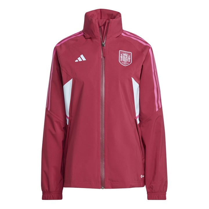 Adidas Women's Red Licensed Rain Anorak in Size XS, Sports Direct