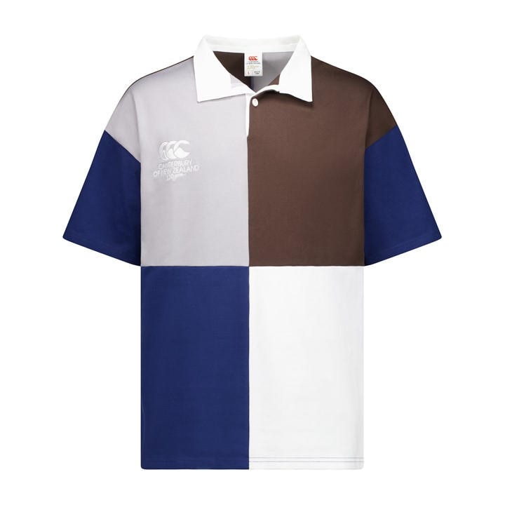 Canterbury Men's  Harlequin Short Sleeve Rugby Shirt  in Size L, Sports Direct