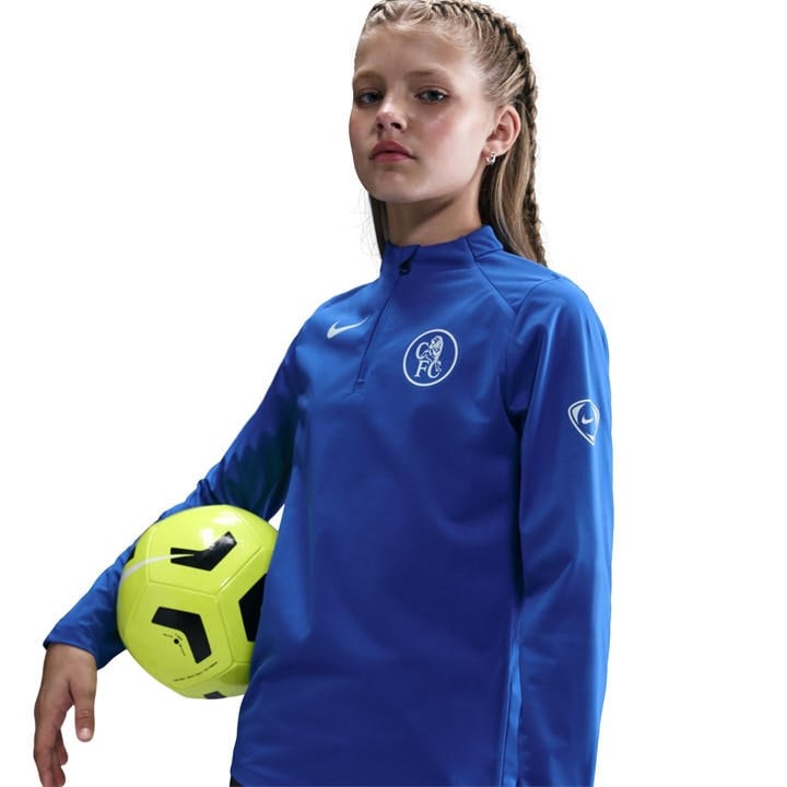 Chelsea  Boys   Strike Drill Top 25/26 , Football by Nike in Size 9 - 10 Years, Sports Direct
