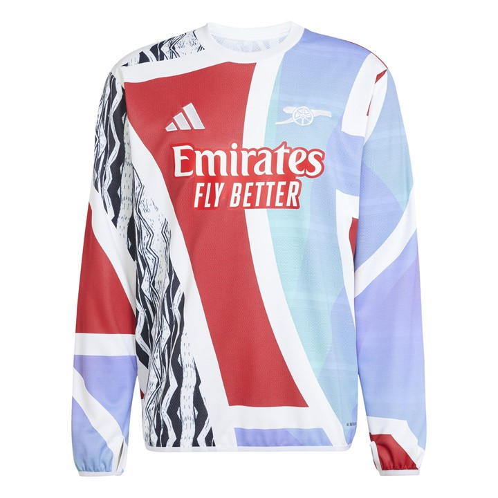 Arsenal  Men'   Pre Match Drill Top 24/25 , Football by adidas in Size S, Sports Direct