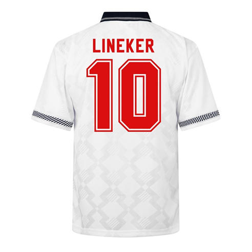 Score Draw - Score Draw Mens Lineker 10 England 1990 Retro Shirt Home