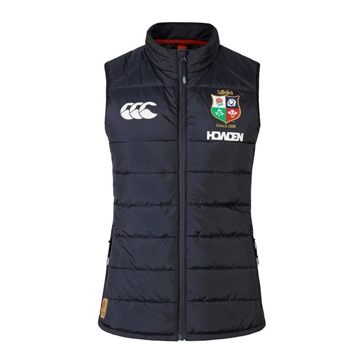 Canterbury Women's Blue Microlight British And Irish Lions 2025 Sleeveless Full Zip Gilet in Size 10, Sports Direct
