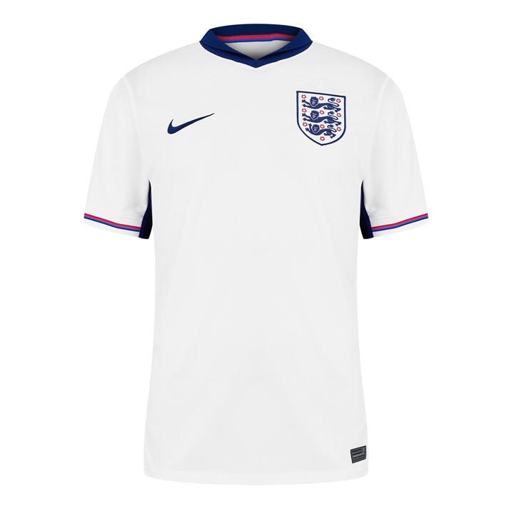 England Men's Home Shirt 2024 , Football by Nike in Size L, Sports Direct