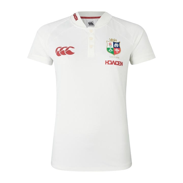 Canterbury Women's White British & Irish Lions Polo Shirt 2025 in Size 16, Sports Direct
