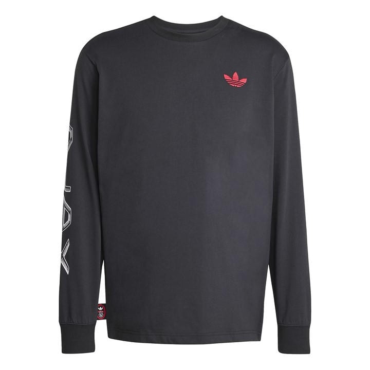 Ajax  Men's   Amsterdam Graphic Long Sleeve T-Shirt , Football by adidas in Size M, Sports Direct