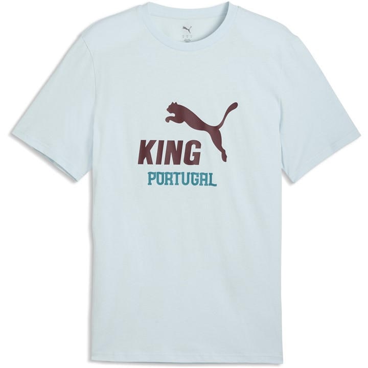 Portugal  Men's   Short Sleeve T-Shirt, Football by Puma in Size L, Sports Direct