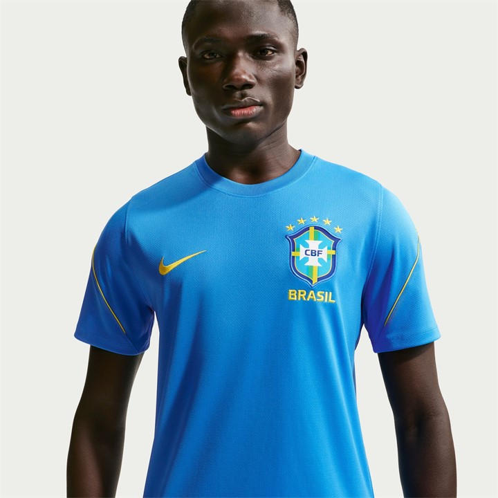Brazil  Men's   Short Sleeve T-Shirt, Football by Nike in Size XL, Sports Direct