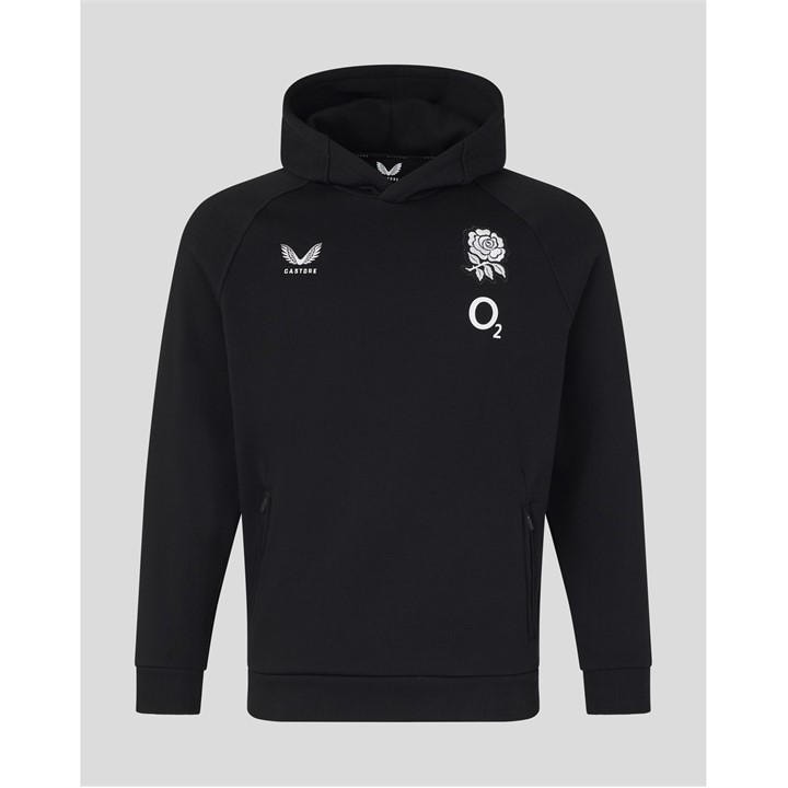 England  Men's   Rugby 2026 Travel Adapt Fleece Hoodie, Football by Castore in Size M, Sports Direct