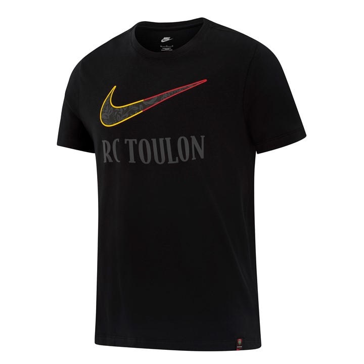 Nike Men's Black Rc Toulon T-Shirt 2025 2026 in Size L, Sports Direct