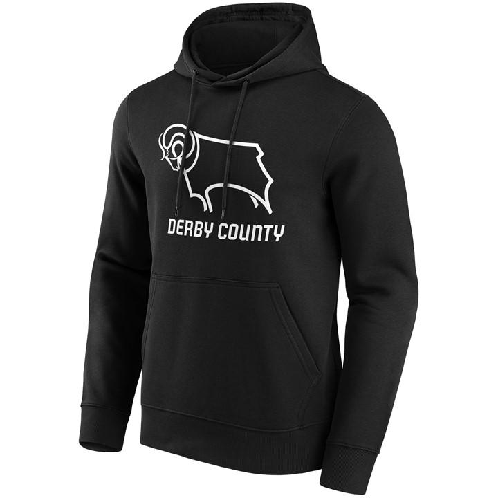 Derby Men's Essential Logo Hoodie, Football by Team in Size M, Sports Direct