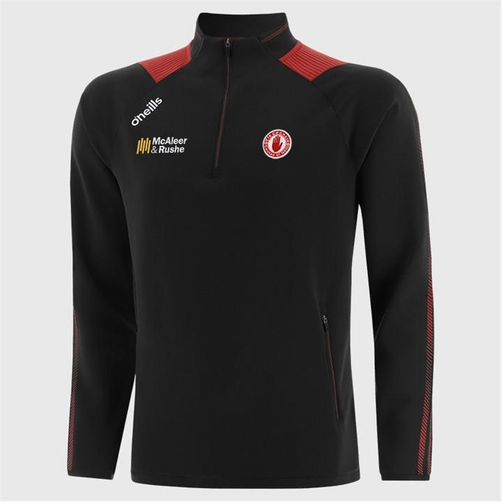 Oneills Boys Black Tyrone Dynamo Half Zip Top  in Size 7 - 8 Years, Sports Direct