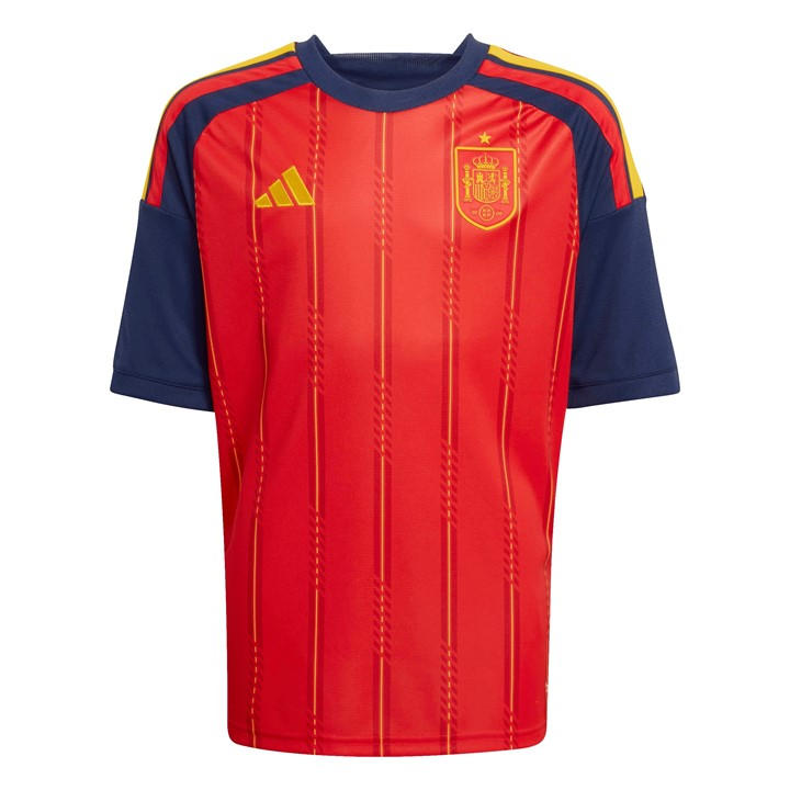 Spain   Kids   Home Shirt World Cup 2026 , Football by adidas in Size 11 - 12 Years, Sports Direct