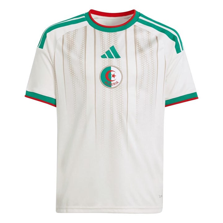 Algeria   Kids   Home Shirt World Cup 2026 , Football by adidas in Size 11 - 12 Years, Sports Direct