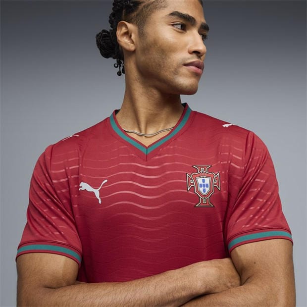 Red/Green - Puma - Portugal Home Shirt World Cup 2026 Adults