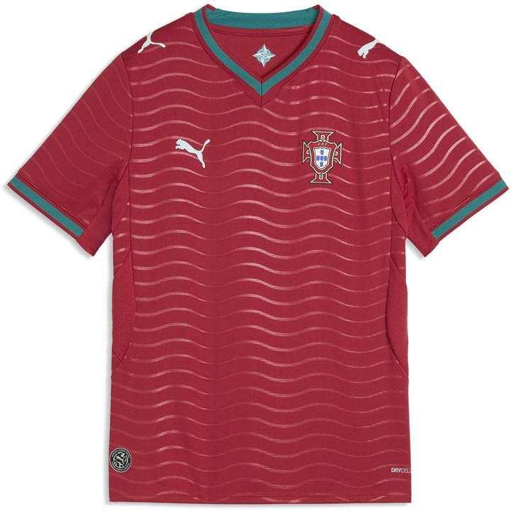 Portugal   Kids   Home Shirt World Cup 2026 , Football by Puma in Size 9 - 10 Years, Sports Direct