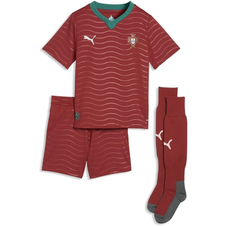 Portugal  Boys   Home Minikit World Cup 2026 , Football by Puma in Size 2 - 3 Years, Sports Direct