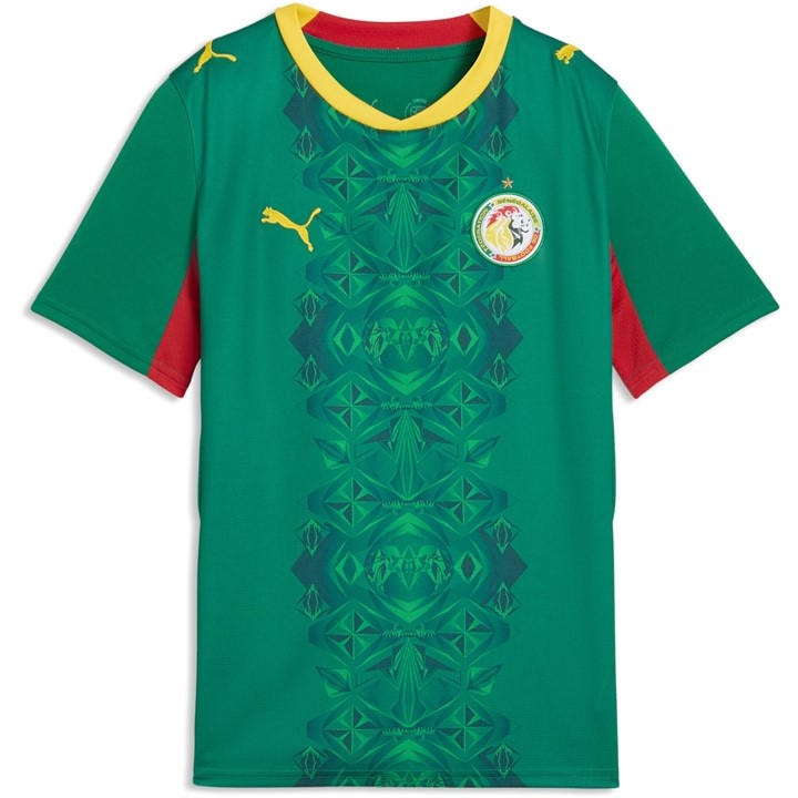 Puma  Kids Green Kids Senegal Away Shirt World Cup 2026™ in Size 13 - 14 Years, Sports Direct