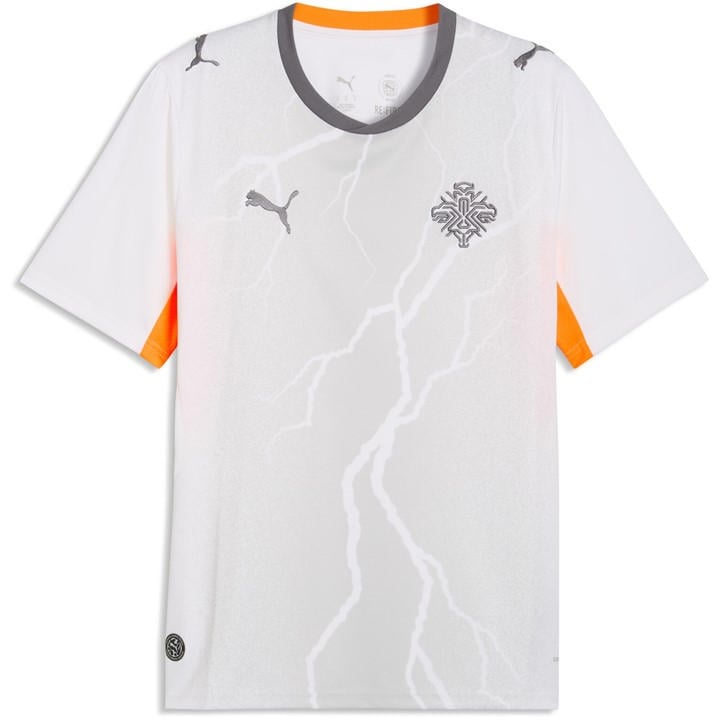 Puma Men's White Iceland Away Shirt World Cup 2026™ in Size L, Sports Direct