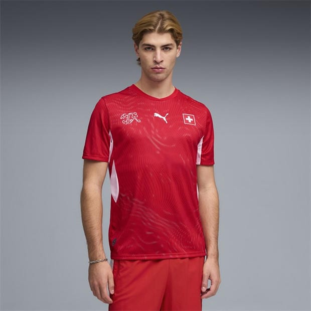 Red/White - Puma - Switzerland Home Shirt World Cup 2026 Adult