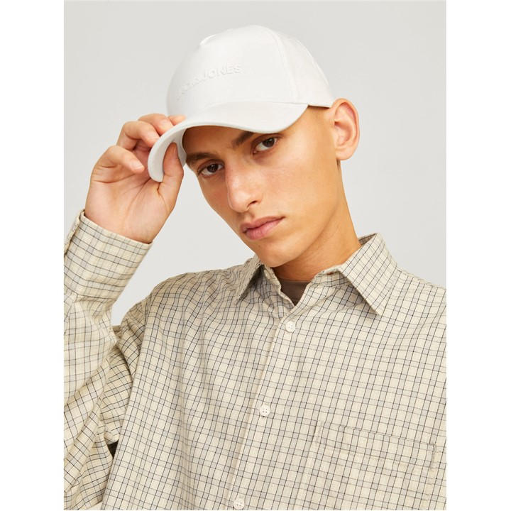 Jack And Jones  White  Jacvst Baseball Cap in Size Mens, Sports Direct