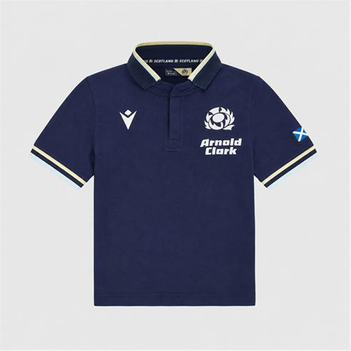 Macron - Juniors Scotland Ruby Home Cotton 2026 Shirt