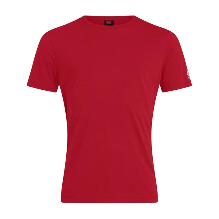 Canterbury Women's Red Club Plain Short-Sleeve Performance T-Shirt in Size 12, Sports Direct