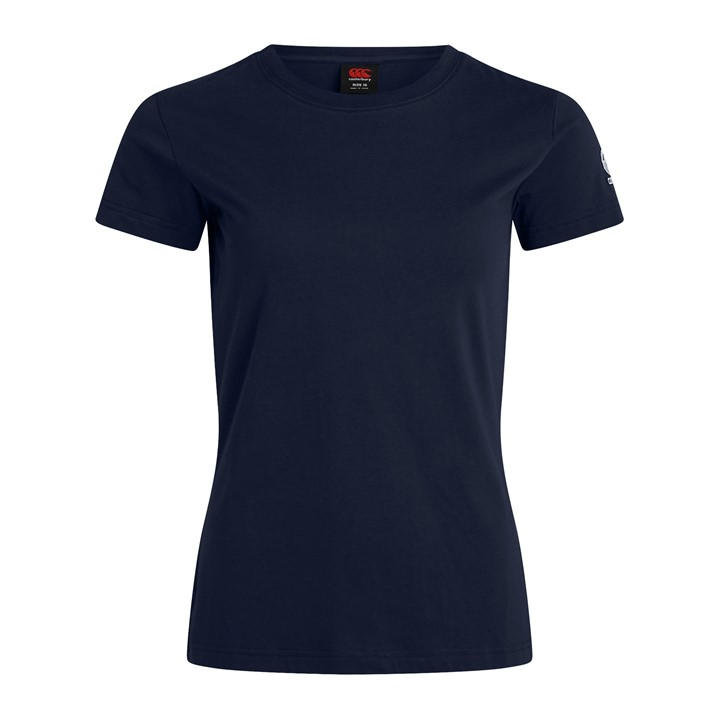 Canterbury Women's Blue Club Plain Short-Sleeve Performance T-Shirt in Size 6, Sports Direct