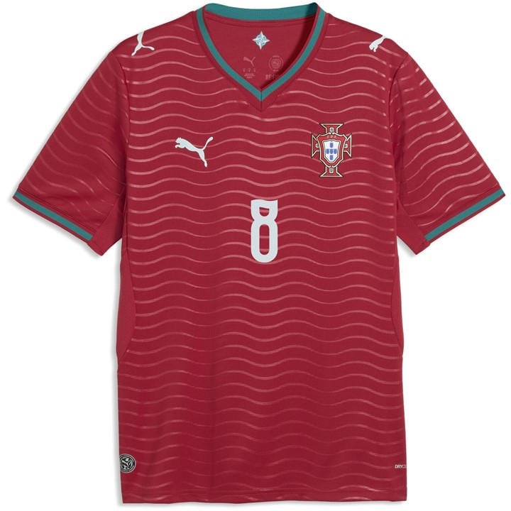 Portugal  Men'   Fernandes Home Shirt 2026, Football by Puma in Size S, Sports Direct
