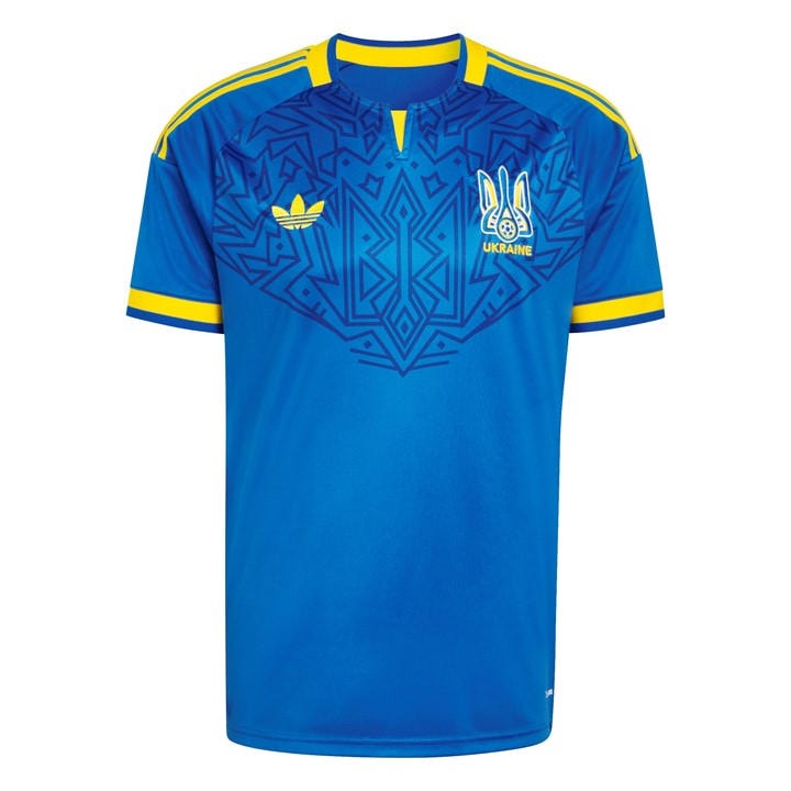 Adidas Men's Blue Ukraine Away Shirt World Cup ™ 2026 in Size L, Sports Direct