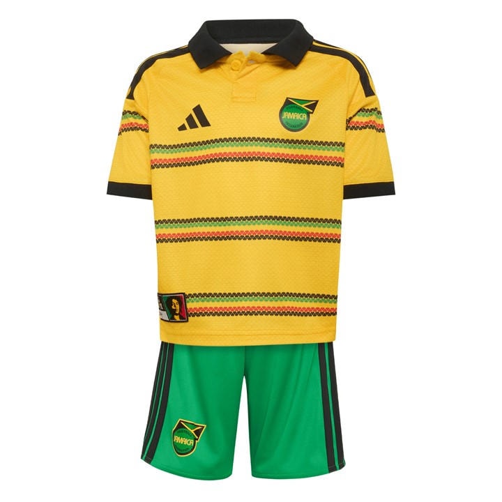 Adidas Unisex Kids Gold Infants Jamaica Home Minikit 2026