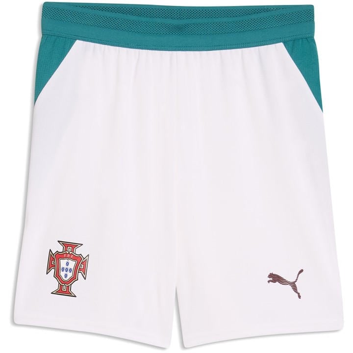 Portugal   Kids  Kids  Away Shorts World Cup 2026™, Football by Puma in Size 7 - 8 Years, Sports Direct