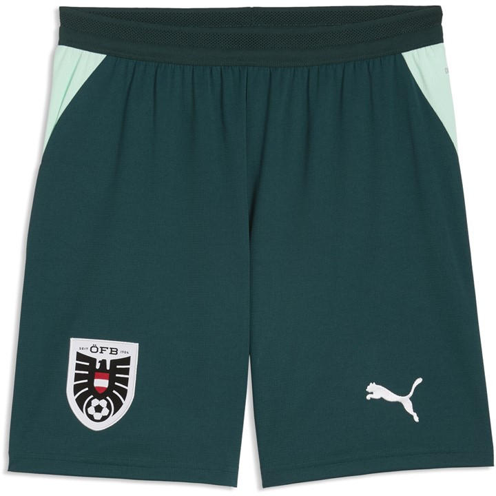 Puma Men's Green Austria Away Short World Cup 2026™ in Size XL, Sports Direct