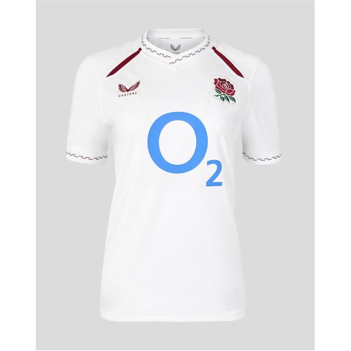 England  Women's   2026 Rugby Home Shirt, Football by Castore in Size 10, Sports Direct